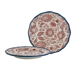 Hedingham Tallerken 21cm 2pk Terra - Laura Ashley 