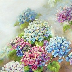 Napkin Hydrangea, 33x33cm 20stk ikke relevant - Ambiente