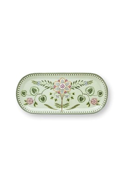 Kakefat Avlangt Lily & Lotus 33x15,5cm Grønn - Pip Studio