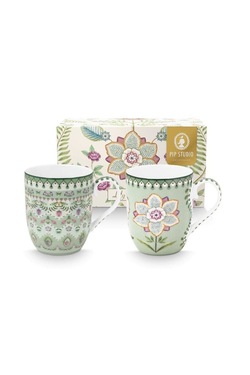 Krus Set/2 Lily & Lotus 145ml Grønn - Pip Studio