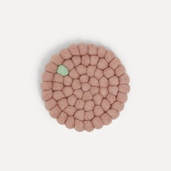 Wooldot Coaster Mini D:10cm Lavender/Light Mint - UND Norway