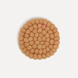 Wooldot Coaster Mini D:10cm Sand/Rose - UND Norway